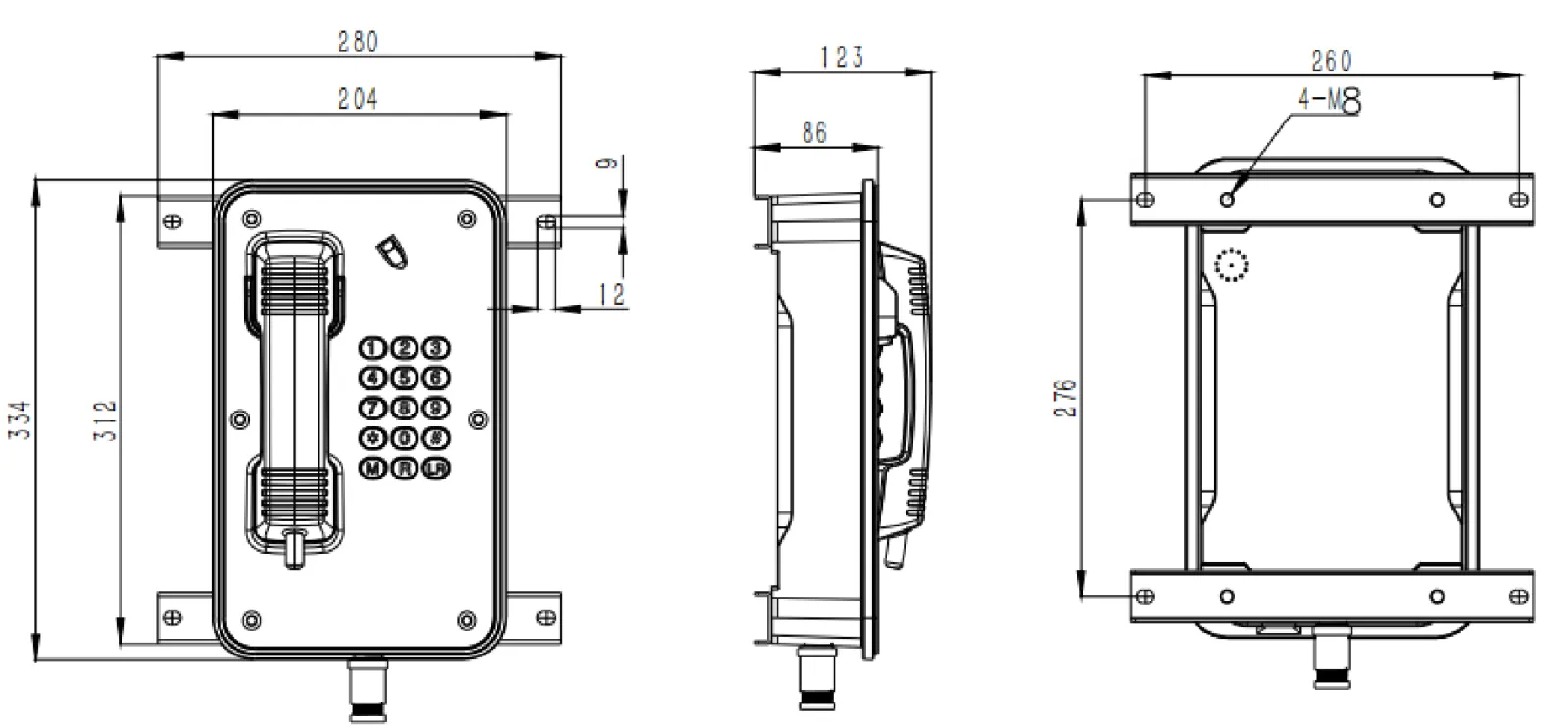 JREX106-A03-SIP Dimensions