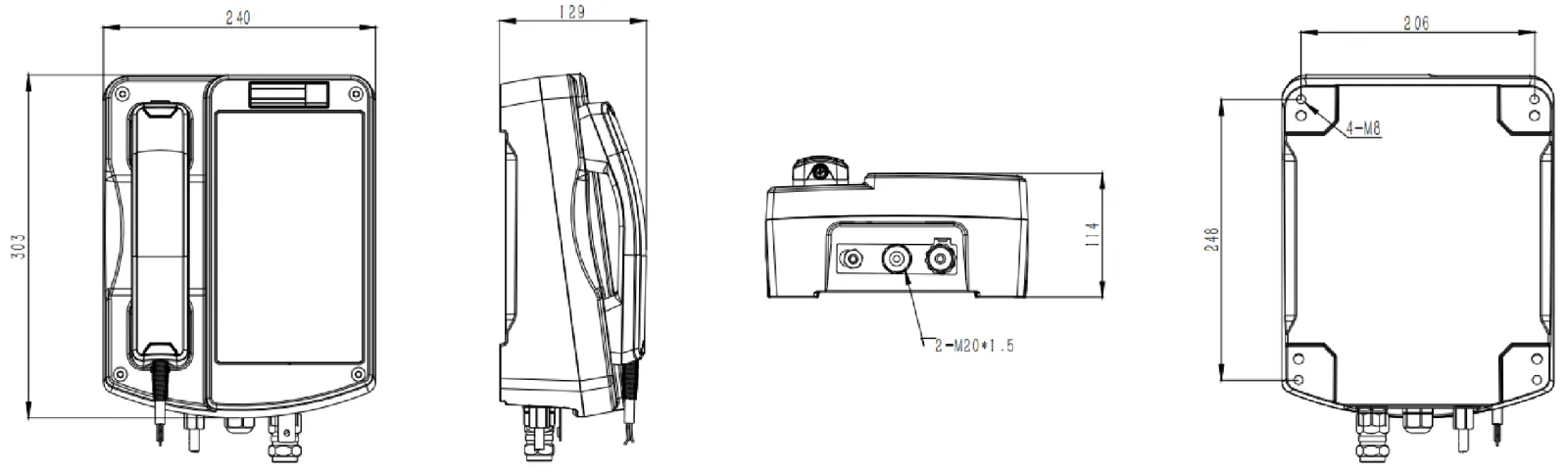 JREX106-CB-SIP Dimensions