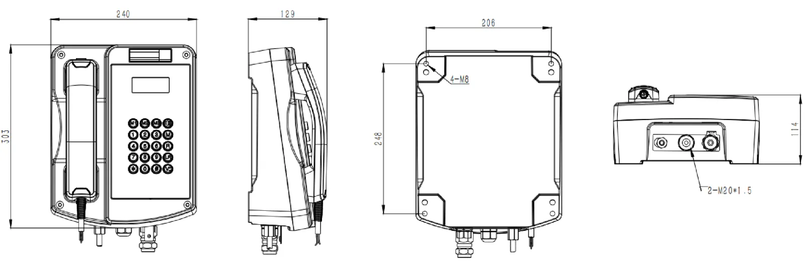 JREX106-SIP Dimensions