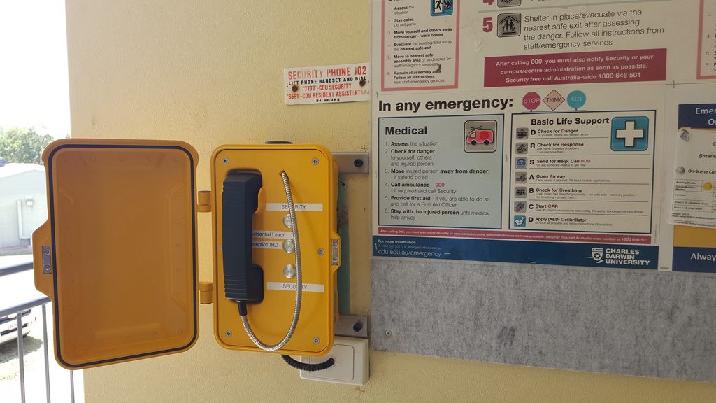 J&R Emergency Telephone to be installed in Charles Darwin University In Australia.