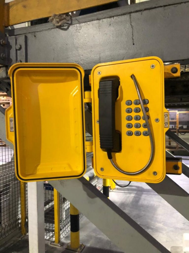 JR Weatherproof telephone installed in Saudi industrial the park