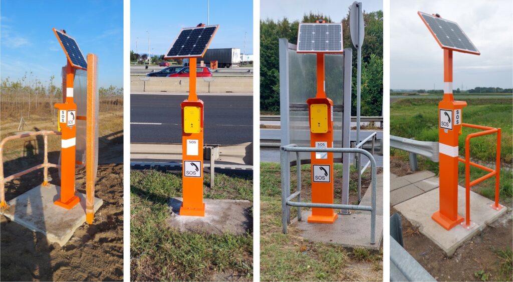 4G Solar-Powered Emergency Pillar Telephone: Enhancing Safety on Hungary’s M7 Highway