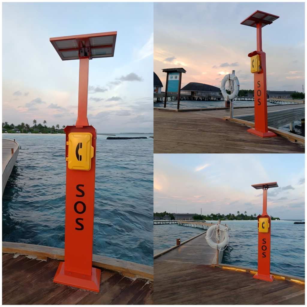 The importance of the emergency help point beside the sea