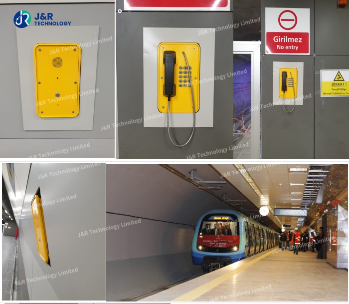 Ikitelli Atakoy Metro Project deployed Waterproof Telephones