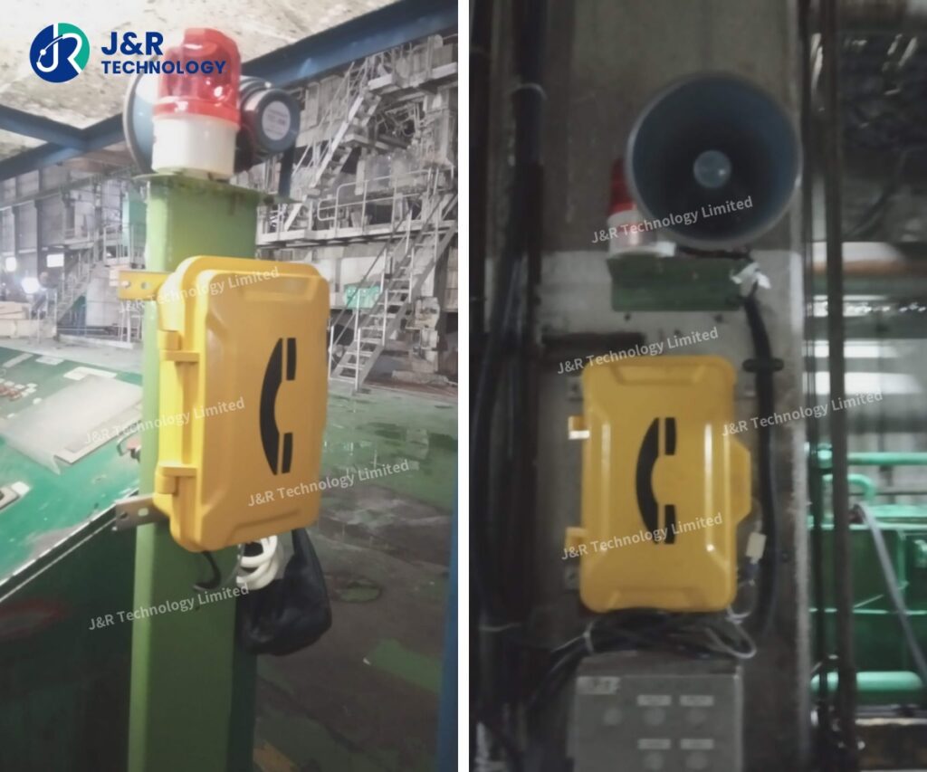Indonesian Factory Enhances Industrial Communication with Rugged Waterproof Telephone JR101-FK-HB-AL